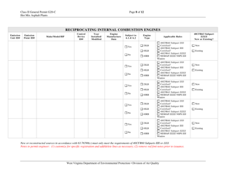 Class II General Permit G20-c Registration - West Virginia, Page 8