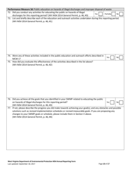 Ms4 Annual Report Form - West Virginia, Page 10