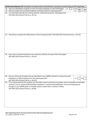 Ms4 Annual Report Form - West Virginia, Page 11