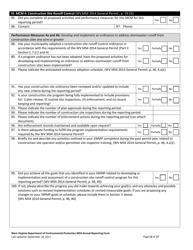 Ms4 Annual Report Form - West Virginia, Page 12