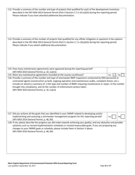 Ms4 Annual Report Form - West Virginia, Page 14