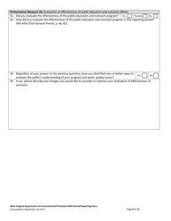 Ms4 Annual Report Form - West Virginia, Page 4