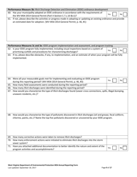 Ms4 Annual Report Form - West Virginia, Page 9