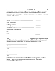 Form AST FR-3 Financial Test of Self Insurance - West Virginia, Page 2