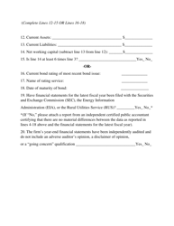 Form AST FR-3 Financial Test of Self Insurance - West Virginia, Page 6