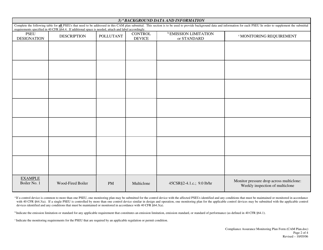 Attachment H Compliance Assurance Monitoring (Cam) Plan Form - West Virginia, Page 2