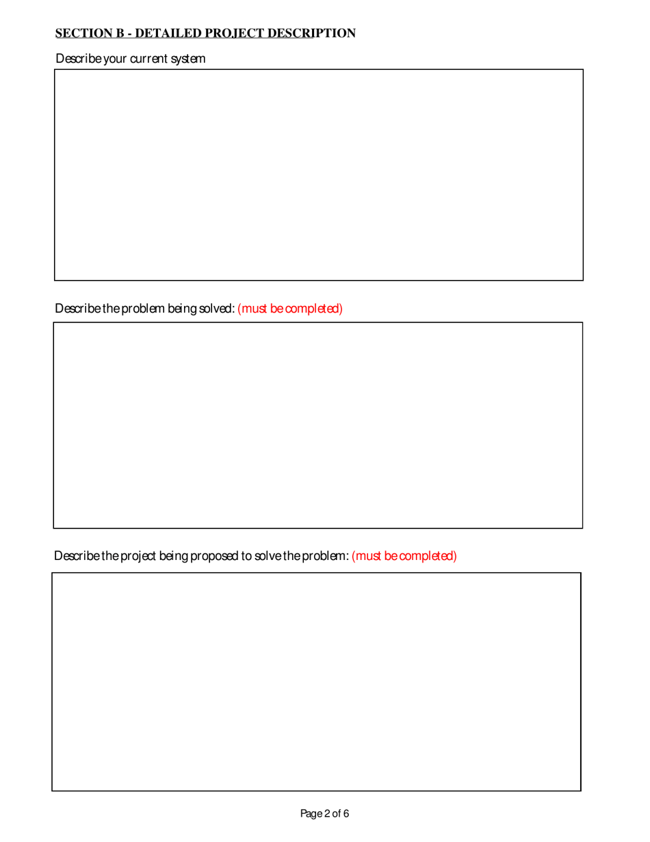 Project Priority List Application - Clean Water State Revolving Fund - West Virginia, Page 2