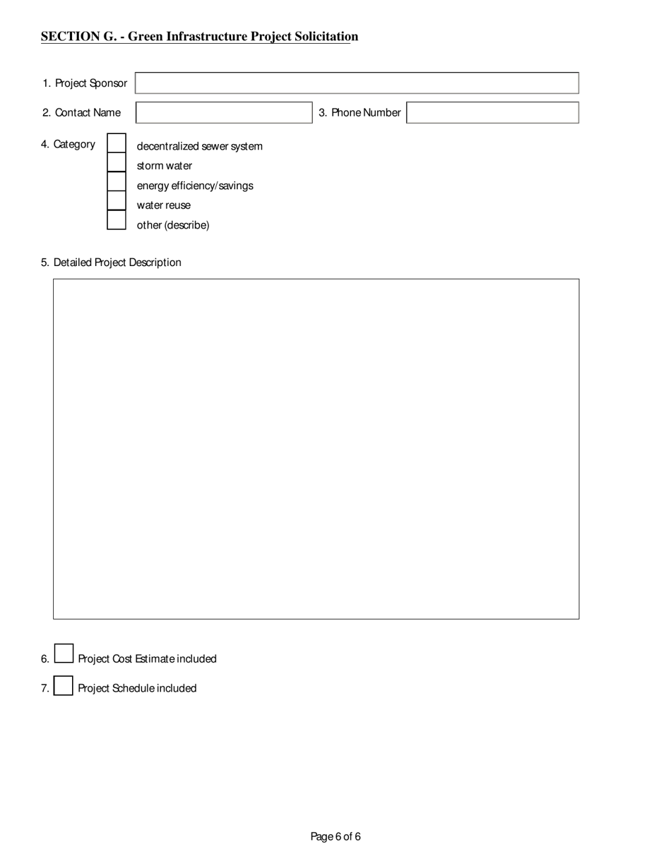 Project Priority List Application - Clean Water State Revolving Fund - West Virginia, Page 6