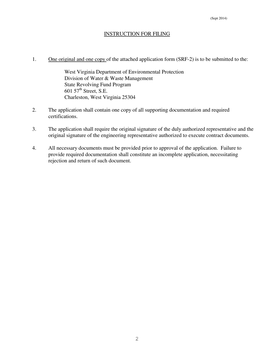 Application for a Construction Loan - West Virginia, Page 2