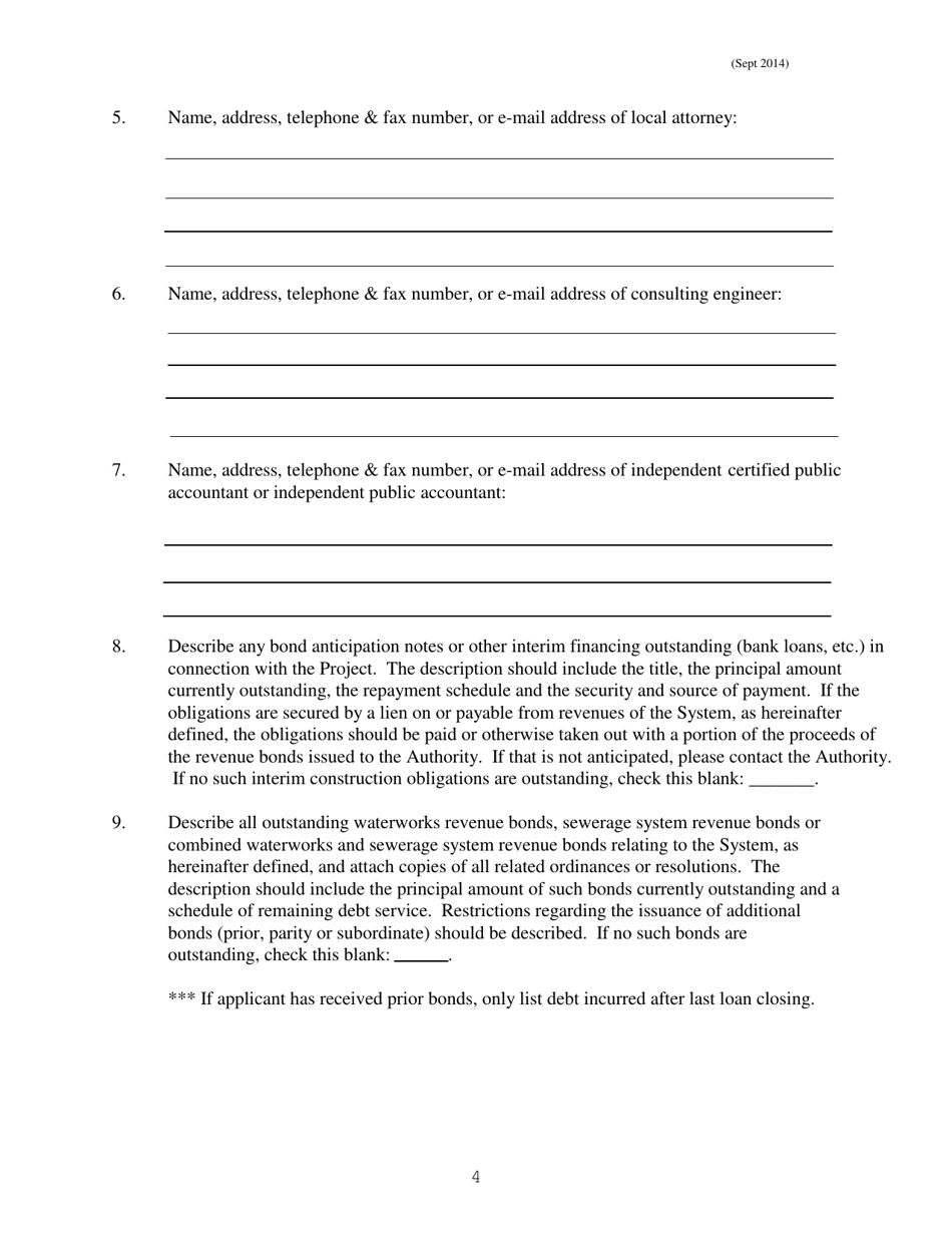 Application for a Construction Loan - West Virginia, Page 4