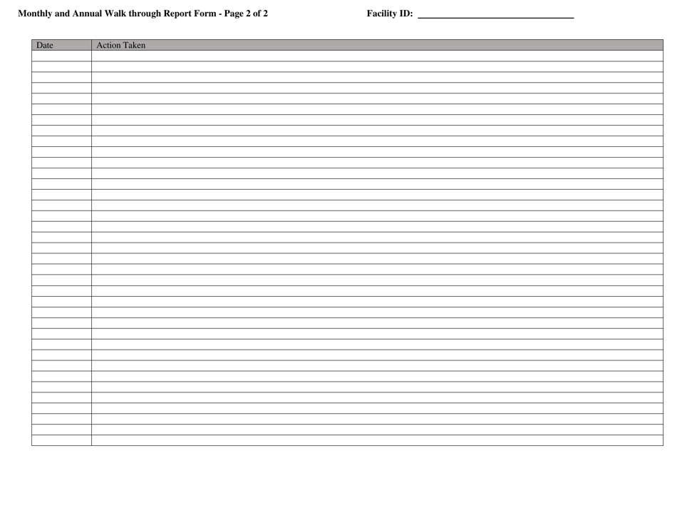 Ust Walkthrough Inspections Checklist - West Virginia, Page 2