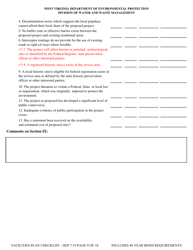 Facilities Plan Checklist - West Virginia, Page 9