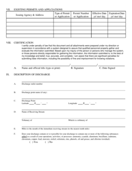 Form SJ Npdes Sewage Application for Permits - West Virginia, Page 3