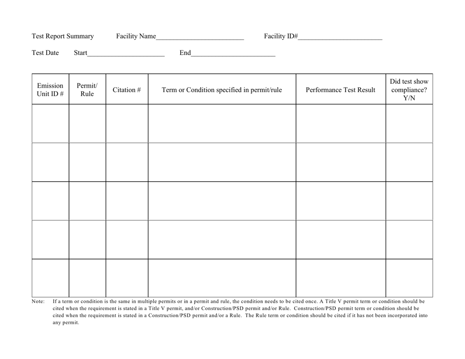 Stack Tests Certification Form - West Virginia, Page 3
