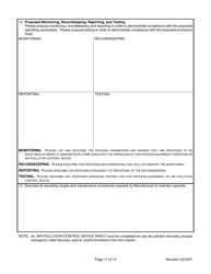 Attachment L Emissions Unit Data Sheet Chemical Process - West Virginia, Page 11