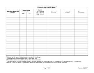 Attachment L Emissions Unit Data Sheet Chemical Process - West Virginia, Page 7