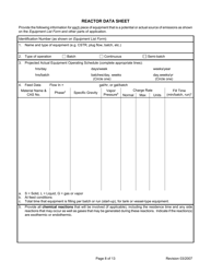 Attachment L Emissions Unit Data Sheet Chemical Process - West Virginia, Page 8