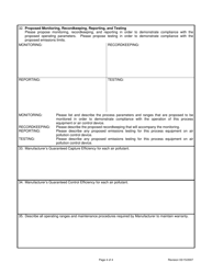 Attachment M Air Pollution Control Device Sheet (Baghouse) - West Virginia, Page 4