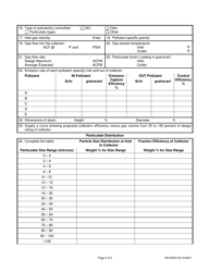 Attachment M Air Pollution Control Device Sheet (Other Collectors) - West Virginia, Page 2