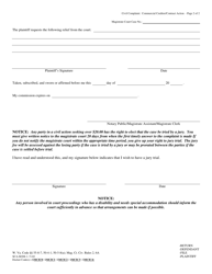Form SCA-M208-1 Civil Complaint - Commercial Creditor/Contract Action - West Virginia, Page 2