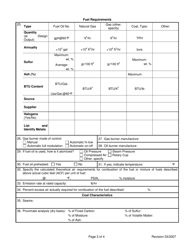 Attachment L Emission Unit Data Sheet (Indirect Heat Exchanger) - West Virginia, Page 2