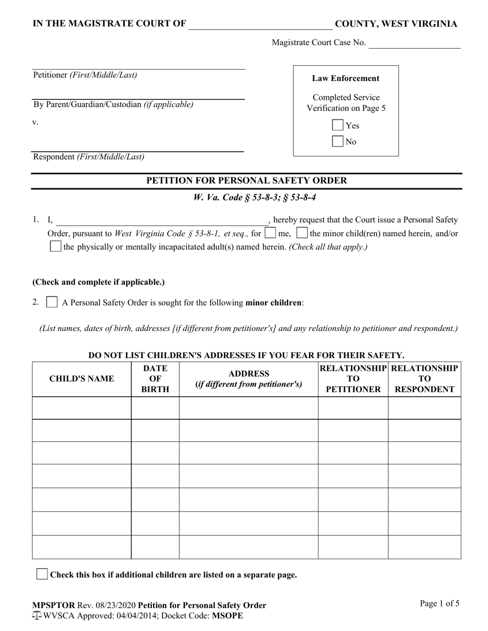 Path West Order Form Form MPSPTOR - Fill Out, Sign Online and Download Fillable PDF, West ...