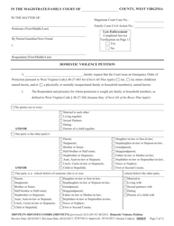 Form MDVPETN-INFO COMBO [MDVINFO] Civil Case Information Statement - Domestic Violence Cases - West Virginia, Page 3