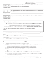 Form MDVPETN-INFO COMBO [MDVINFO] Civil Case Information Statement - Domestic Violence Cases - West Virginia, Page 5