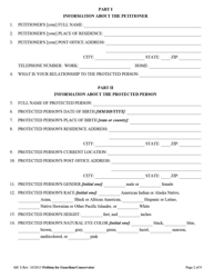 Form GC1 Petition for the Appointment of a Guardian/Conservator - West Virginia, Page 2