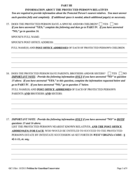 Form GC1 Petition for the Appointment of a Guardian/Conservator - West Virginia, Page 3
