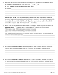 Form GC1 Petition for the Appointment of a Guardian/Conservator - West Virginia, Page 5