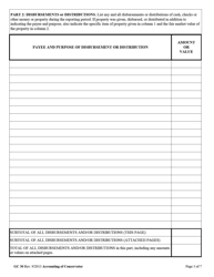 Form GC30 Accounting of Conservator - West Virginia, Page 3