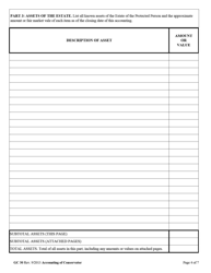 Form GC30 Accounting of Conservator - West Virginia, Page 4