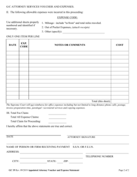Form GC35 Guardianship/Conservatorship Services: Appointed Attorney Voucher and Expense Statement - West Virginia, Page 3