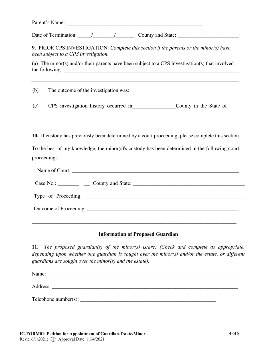 Ig- Form 01 - Fill Out, Sign Online And Download Fillable Pdf, West 