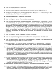 Instructions for Site Registration Application Form - General Permit for Hydrostatic Testing Water (New Pipeline) in West Virginia - West Virginia, Page 3