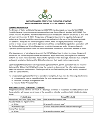 Document preview: Instructions for Notice of Intent (Noi) Application Form for Pesticide Gp - West Virginia