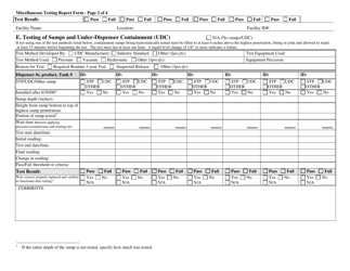 Miscellaneous Testing Report Form - West Virginia, Page 2