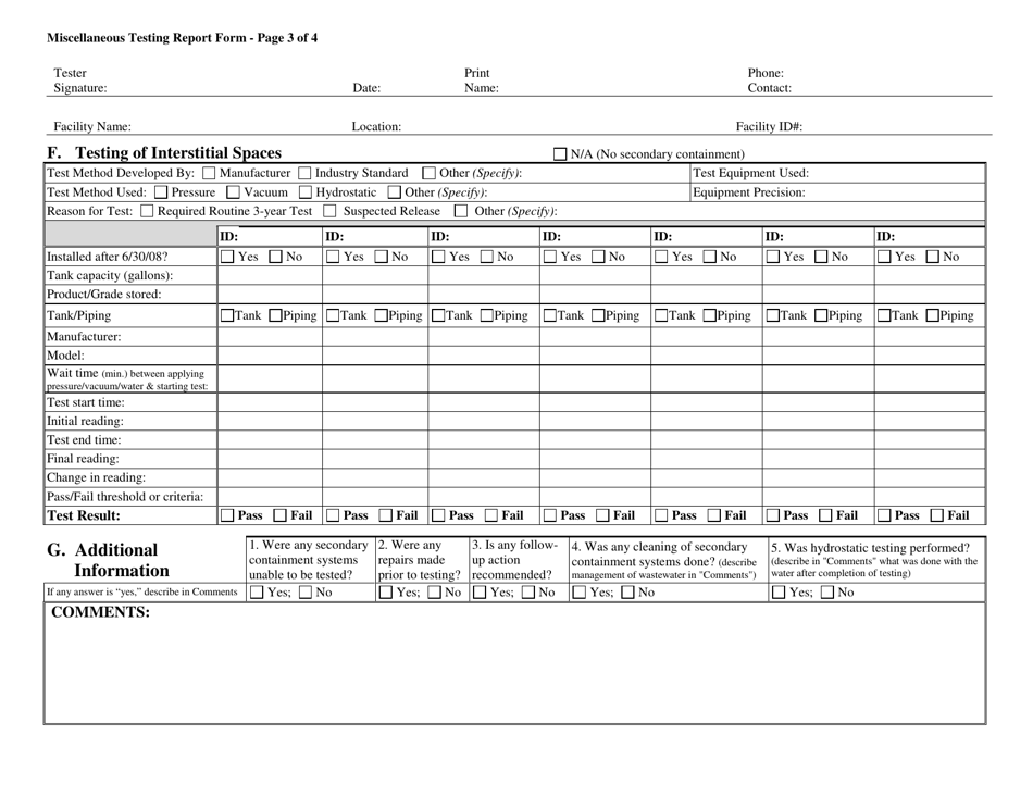 West Virginia Miscellaneous Testing Report Form - Fill Out, Sign Online ...