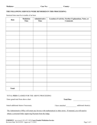 Form FMDMINV Court-Funded Mediation Invoice - West Virginia, Page 2