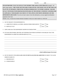 Form INV1M Application for Involuntary Custody for Mental Health Examination of Minor - West Virginia, Page 3