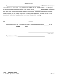 Form EXAM1 Petition for Court Authorization to Perform Examinations for Probable Cause Proceedings for Involuntary Hospitalization - West Virginia, Page 5