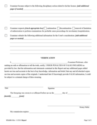 Form EXAM4 Report/Request of Court Authorized Examiner Regarding Licensing or Certification Change - West Virginia, Page 2