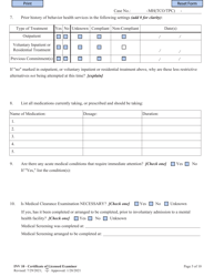 Form INV10 Certificate of Licensed Examiner - West Virginia, Page 5