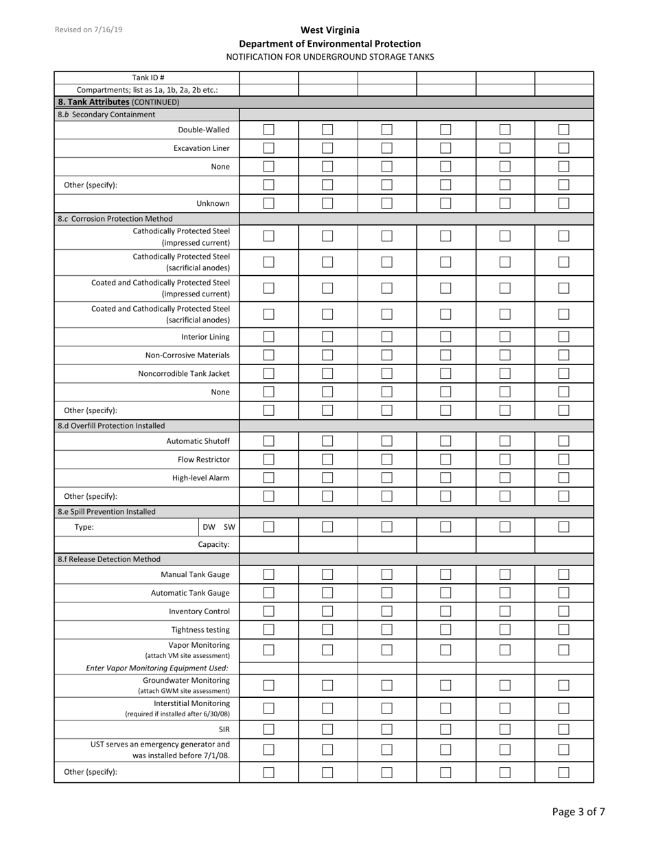 Notification for Underground Storage Tanks - West Virginia, Page 5