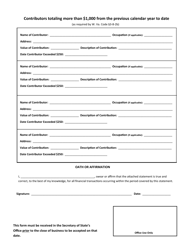 Official Form F-14 Electioneering Communications Form - West Virginia, Page 2