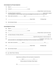 Form LFSB1 Litigation Financier Surety Bond - West Virginia, Page 3