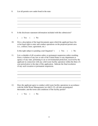 Application for a Major Modification to Transfer a Solid Waste Facility Permit - West Virginia, Page 4