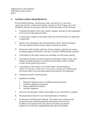 Application for a Non-disposal Solid Waste Facility Permit - West Virginia, Page 4