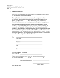 Instructions to Person(s) Applying for a Solid Waste Landfill Facility Permit - West Virginia, Page 13